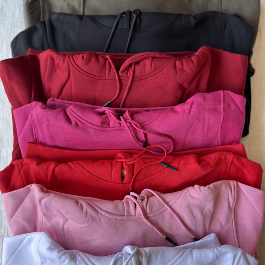 Hoody in different colours